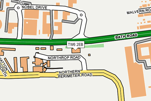 TW6 2EB map - OS OpenMap – Local (Ordnance Survey) TW6 2EB map - OS OpenMap – Local (Ordnance Survey)