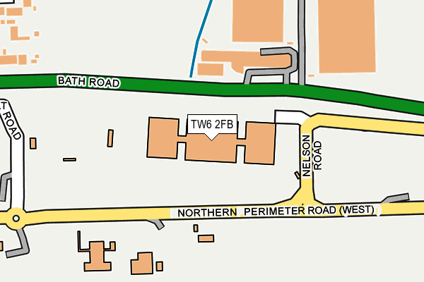TW6 2FB map - OS OpenMap – Local (Ordnance Survey)