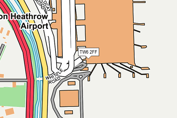 TW6 2FF map - OS OpenMap – Local (Ordnance Survey)