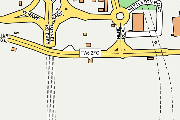 TW6 2FG map - OS OpenMap – Local (Ordnance Survey) TW6 2FG map - OS OpenMap – Local (Ordnance Survey)