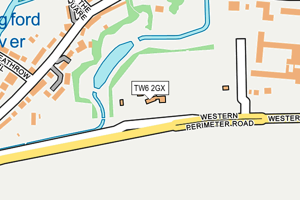 TW6 2GX map - OS OpenMap – Local (Ordnance Survey) TW6 2GX map - OS OpenMap – Local (Ordnance Survey)