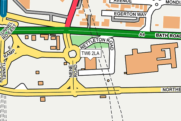 TW6 2LA map - OS OpenMap – Local (Ordnance Survey)