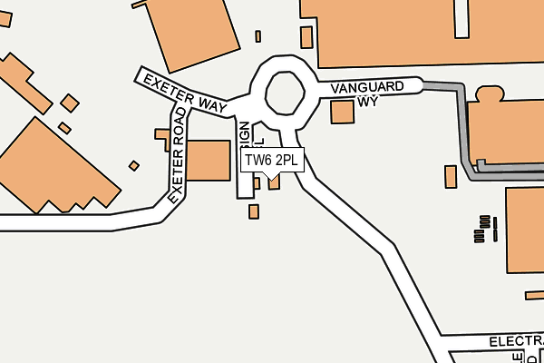 TW6 2PL map - OS OpenMap – Local (Ordnance Survey) TW6 2PL map - OS OpenMap – Local (Ordnance Survey)