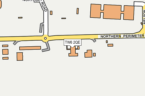 TW6 2QE map - OS OpenMap – Local (Ordnance Survey) TW6 2QE map - OS OpenMap – Local (Ordnance Survey)