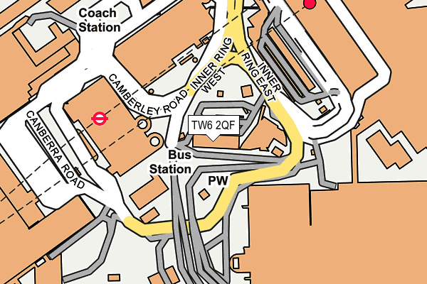 TW6 2QF map - OS OpenMap – Local (Ordnance Survey)