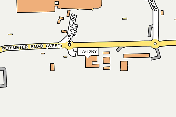 TW6 2RY map - OS OpenMap – Local (Ordnance Survey) TW6 2RY map - OS OpenMap – Local (Ordnance Survey)