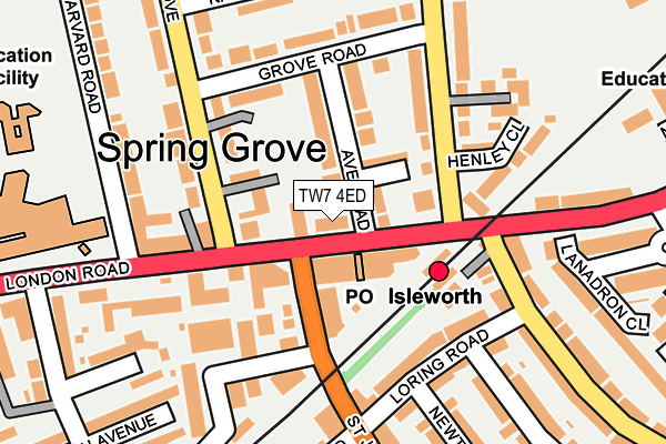 TW7 4ED map - OS OpenMap – Local (Ordnance Survey) TW7 4ED map - OS OpenMap – Local (Ordnance Survey)