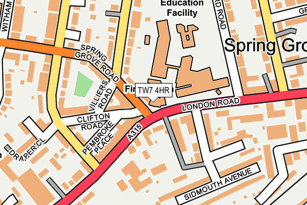 TW7 4HR map - OS OpenMap – Local (Ordnance Survey) TW7 4HR map - OS OpenMap – Local (Ordnance Survey)
