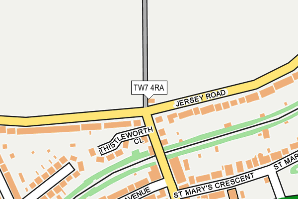 TW7 4RA map - OS OpenMap – Local (Ordnance Survey) TW7 4RA map - OS OpenMap – Local (Ordnance Survey)