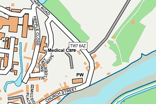 TW7 6AZ map - OS OpenMap – Local (Ordnance Survey) TW7 6AZ map - OS OpenMap – Local (Ordnance Survey)