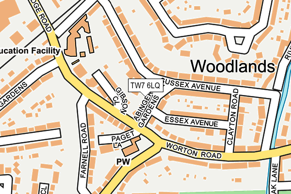 TW7 6LQ map - OS OpenMap – Local (Ordnance Survey)