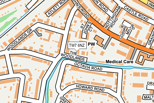 TW7 6NZ map - OS OpenMap – Local (Ordnance Survey) TW7 6NZ map - OS OpenMap – Local (Ordnance Survey)