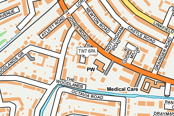 TW7 6PA map - OS OpenMap – Local (Ordnance Survey) TW7 6PA map - OS OpenMap – Local (Ordnance Survey)
