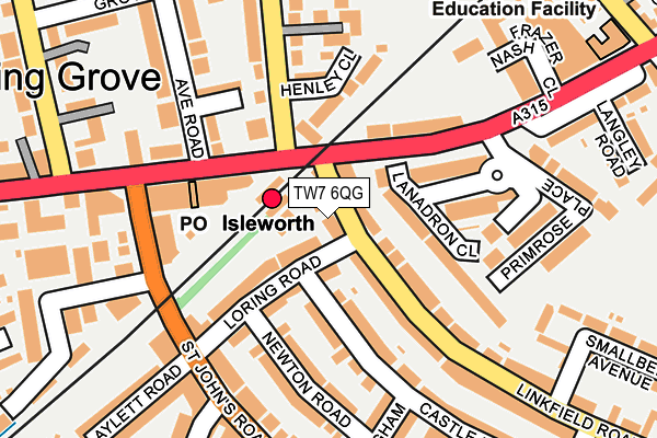 TW7 6QG map - OS OpenMap – Local (Ordnance Survey) TW7 6QG map - OS OpenMap – Local (Ordnance Survey)