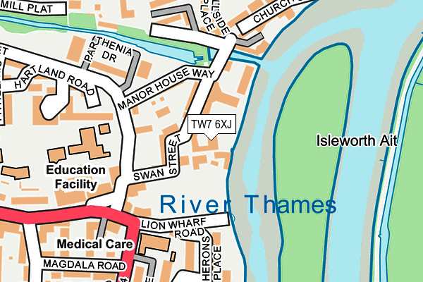 TW7 6XJ map - OS OpenMap – Local (Ordnance Survey) TW7 6XJ map - OS OpenMap – Local (Ordnance Survey)