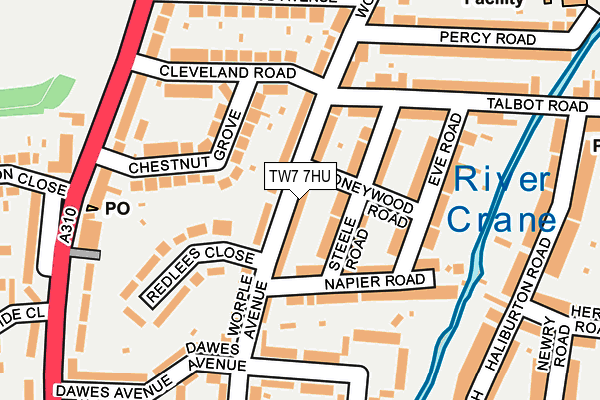 TW7 7HU map - OS OpenMap – Local (Ordnance Survey) TW7 7HU map - OS OpenMap – Local (Ordnance Survey)