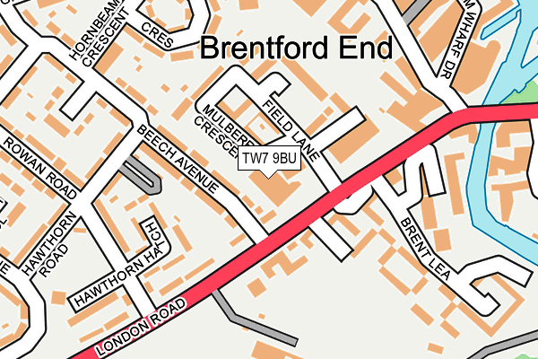 TW7 9BU map - OS OpenMap – Local (Ordnance Survey) TW7 9BU map - OS OpenMap – Local (Ordnance Survey)