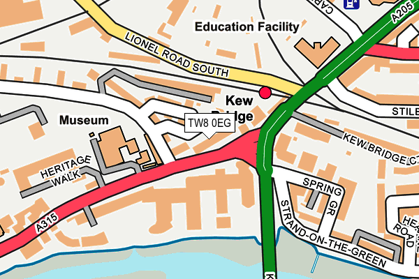 TW8 0EG map - OS OpenMap – Local (Ordnance Survey) TW8 0EG map - OS OpenMap – Local (Ordnance Survey)