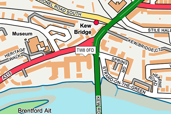 TW8 0FD map - OS OpenMap – Local (Ordnance Survey) TW8 0FD map - OS OpenMap – Local (Ordnance Survey)