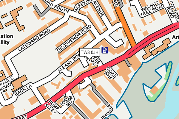 TW8 0JH map - OS OpenMap – Local (Ordnance Survey) TW8 0JH map - OS OpenMap – Local (Ordnance Survey)