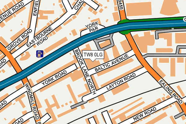 TW8 0LG map - OS OpenMap – Local (Ordnance Survey) TW8 0LG map - OS OpenMap – Local (Ordnance Survey)