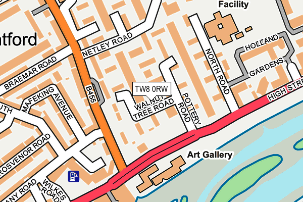TW8 0RW map - OS OpenMap – Local (Ordnance Survey)