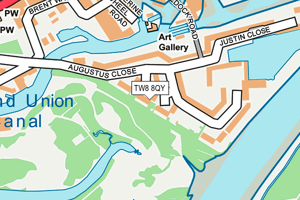 TW8 8QY map - OS OpenMap – Local (Ordnance Survey) TW8 8QY map - OS OpenMap – Local (Ordnance Survey)