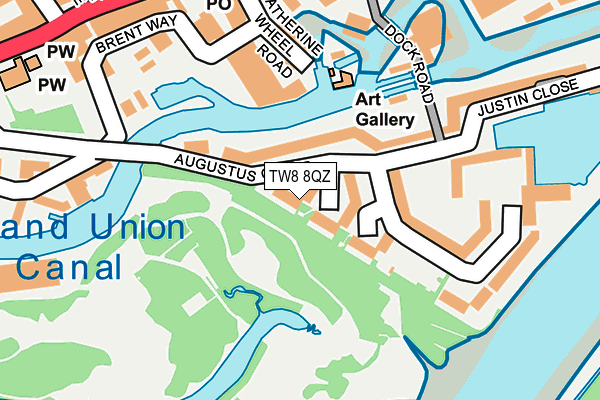 TW8 8QZ map - OS OpenMap – Local (Ordnance Survey)