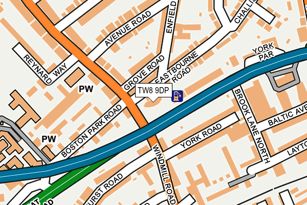 TW8 9DP map - OS OpenMap – Local (Ordnance Survey) TW8 9DP map - OS OpenMap – Local (Ordnance Survey)