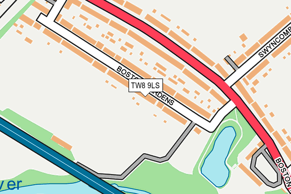 TW8 9LS map - OS OpenMap – Local (Ordnance Survey) TW8 9LS map - OS OpenMap – Local (Ordnance Survey)
