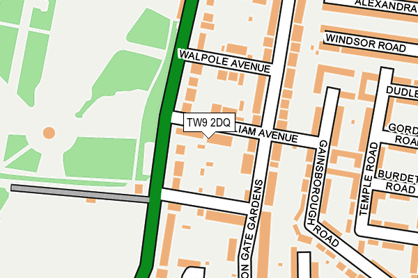 TW9 2DQ map - OS OpenMap – Local (Ordnance Survey) TW9 2DQ map - OS OpenMap – Local (Ordnance Survey)