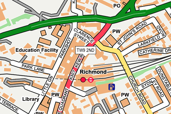 TW9 2ND map - OS OpenMap – Local (Ordnance Survey) TW9 2ND map - OS OpenMap – Local (Ordnance Survey)