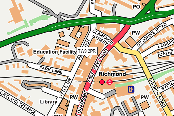 TW9 2PR map - OS OpenMap – Local (Ordnance Survey) TW9 2PR map - OS OpenMap – Local (Ordnance Survey)