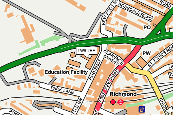 TW9 2RE map - OS OpenMap – Local (Ordnance Survey) TW9 2RE map - OS OpenMap – Local (Ordnance Survey)