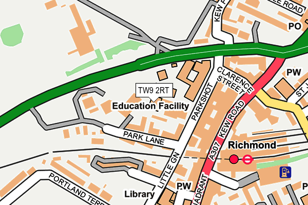 TW9 2RT map - OS OpenMap – Local (Ordnance Survey) TW9 2RT map - OS OpenMap – Local (Ordnance Survey)