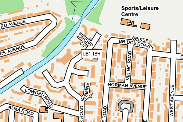 UB1 1BH map - OS OpenMap – Local (Ordnance Survey) UB1 1BH map - OS OpenMap – Local (Ordnance Survey)