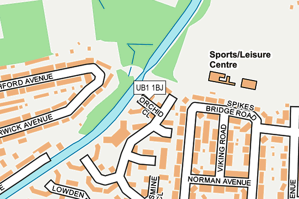 UB1 1BJ map - OS OpenMap – Local (Ordnance Survey) UB1 1BJ map - OS OpenMap – Local (Ordnance Survey)