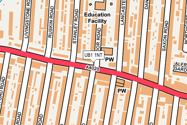 UB1 1NT map - OS OpenMap – Local (Ordnance Survey) UB1 1NT map - OS OpenMap – Local (Ordnance Survey)