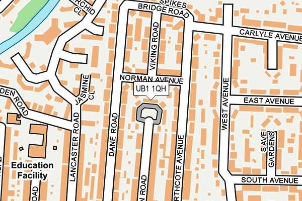 UB1 1QH map - OS OpenMap – Local (Ordnance Survey) UB1 1QH map - OS OpenMap – Local (Ordnance Survey)