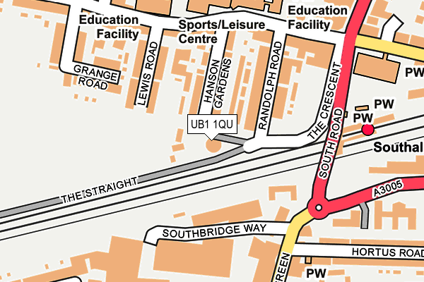 UB1 1QU map - OS OpenMap – Local (Ordnance Survey) UB1 1QU map - OS OpenMap – Local (Ordnance Survey)