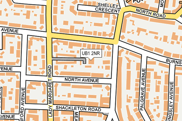 UB1 2NR map - OS OpenMap – Local (Ordnance Survey) UB1 2NR map - OS OpenMap – Local (Ordnance Survey)