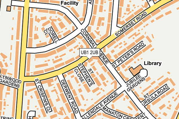 UB1 2UB map - OS OpenMap – Local (Ordnance Survey) UB1 2UB map - OS OpenMap – Local (Ordnance Survey)