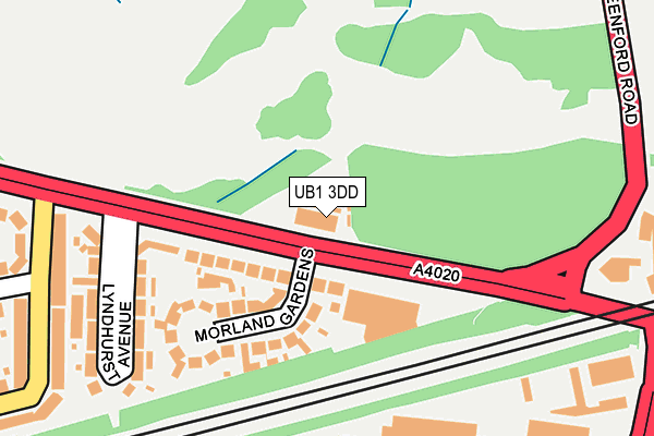 UB1 3DD map - OS OpenMap – Local (Ordnance Survey) UB1 3DD map - OS OpenMap – Local (Ordnance Survey)