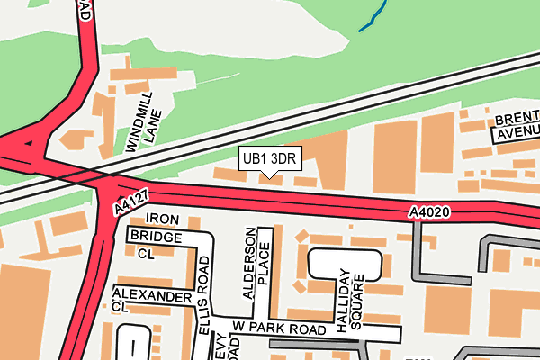UB1 3DR map - OS OpenMap – Local (Ordnance Survey) UB1 3DR map - OS OpenMap – Local (Ordnance Survey)