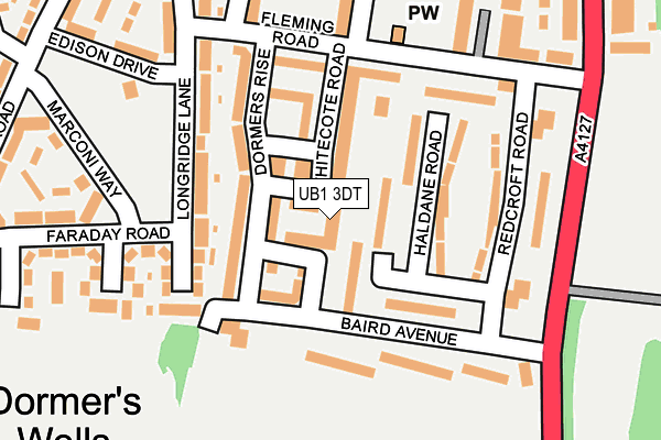 UB1 3DT map - OS OpenMap – Local (Ordnance Survey) UB1 3DT map - OS OpenMap – Local (Ordnance Survey)