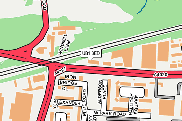 UB1 3ED map - OS OpenMap – Local (Ordnance Survey) UB1 3ED map - OS OpenMap – Local (Ordnance Survey)