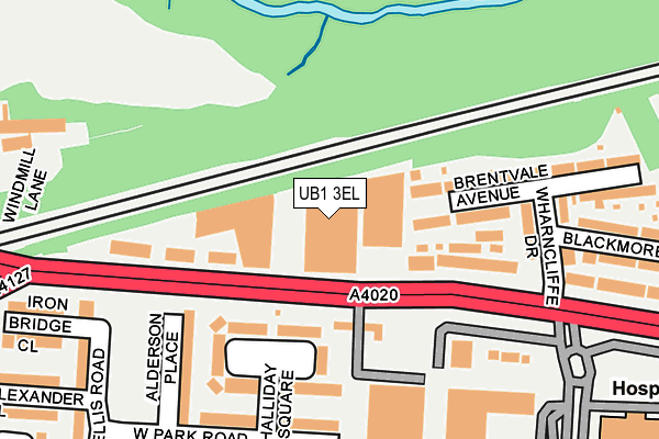 UB1 3EL map - OS OpenMap – Local (Ordnance Survey) UB1 3EL map - OS OpenMap – Local (Ordnance Survey)