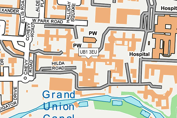 UB1 3EU map - OS OpenMap – Local (Ordnance Survey) UB1 3EU map - OS OpenMap – Local (Ordnance Survey)