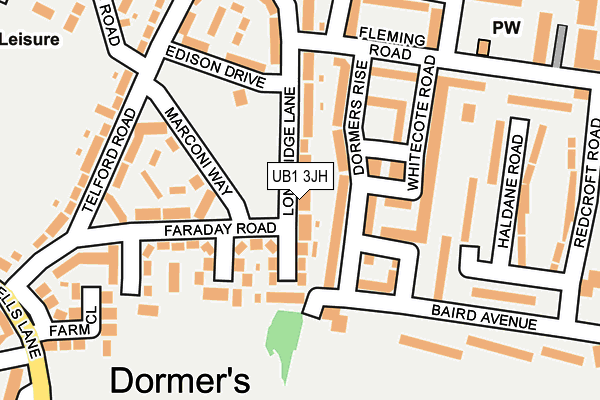 UB1 3JH map - OS OpenMap – Local (Ordnance Survey) UB1 3JH map - OS OpenMap – Local (Ordnance Survey)