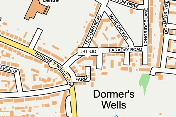 UB1 3JQ map - OS OpenMap – Local (Ordnance Survey) UB1 3JQ map - OS OpenMap – Local (Ordnance Survey)
